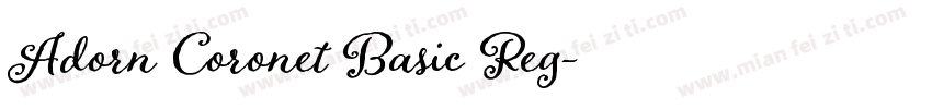 Adorn Coronet Basic Reg字体转换